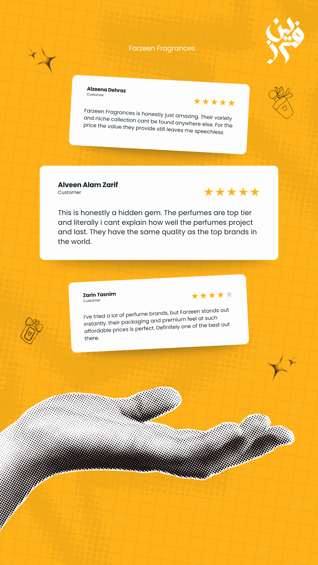 Yellow White and Black Modern Customer Testimonial Reviews Instagram Story